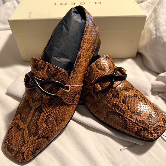 M. Gemi Shoes - NWT M. GEMI The Silvia Snakeskin Leather size 40